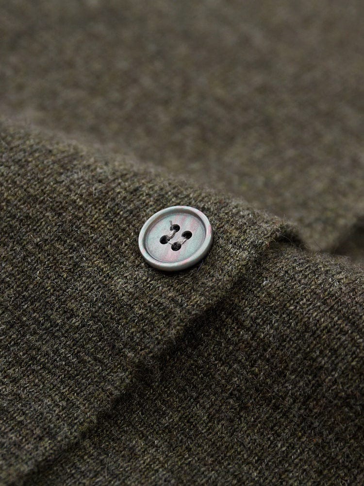 Button-front cardigan with relaxed fit and minimalist design